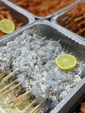 Garlic Prawn Skewers