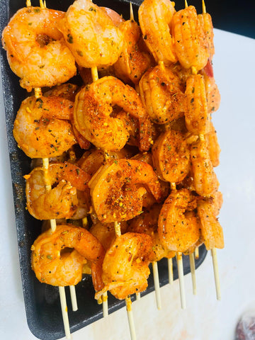 Paprika and Lemon Prawn Skewers